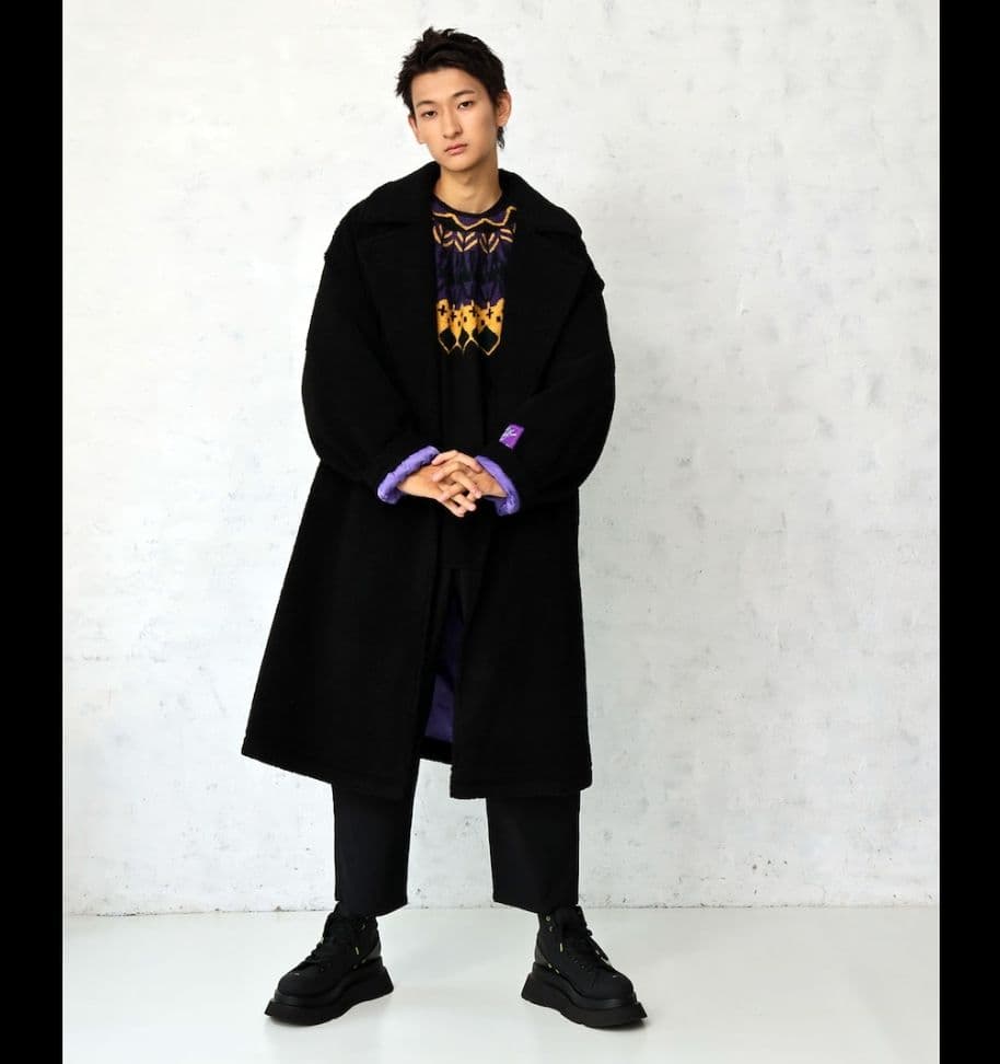 【美品】RADIO EVA　ラヂオエヴァ　ボアロングコート　М