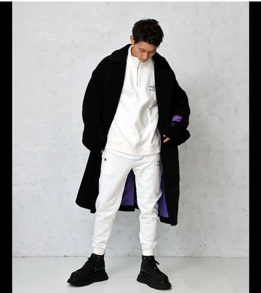 【美品】RADIO EVA　ラヂオエヴァ　ボアロングコート　М