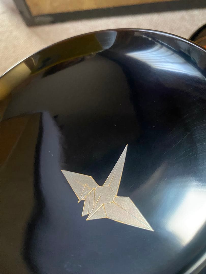 吸物椀　独楽　加賀蒔絵　五客