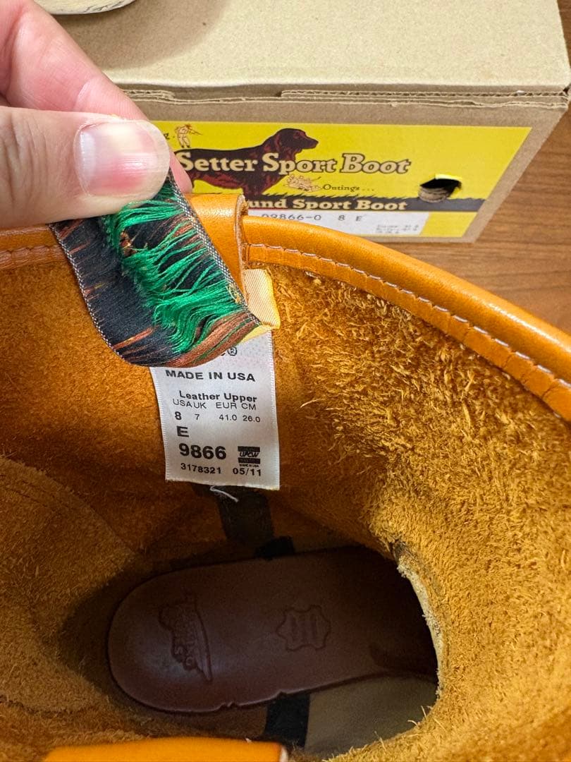 h*5様 RED WING Irish Setter Pecos Boot 98