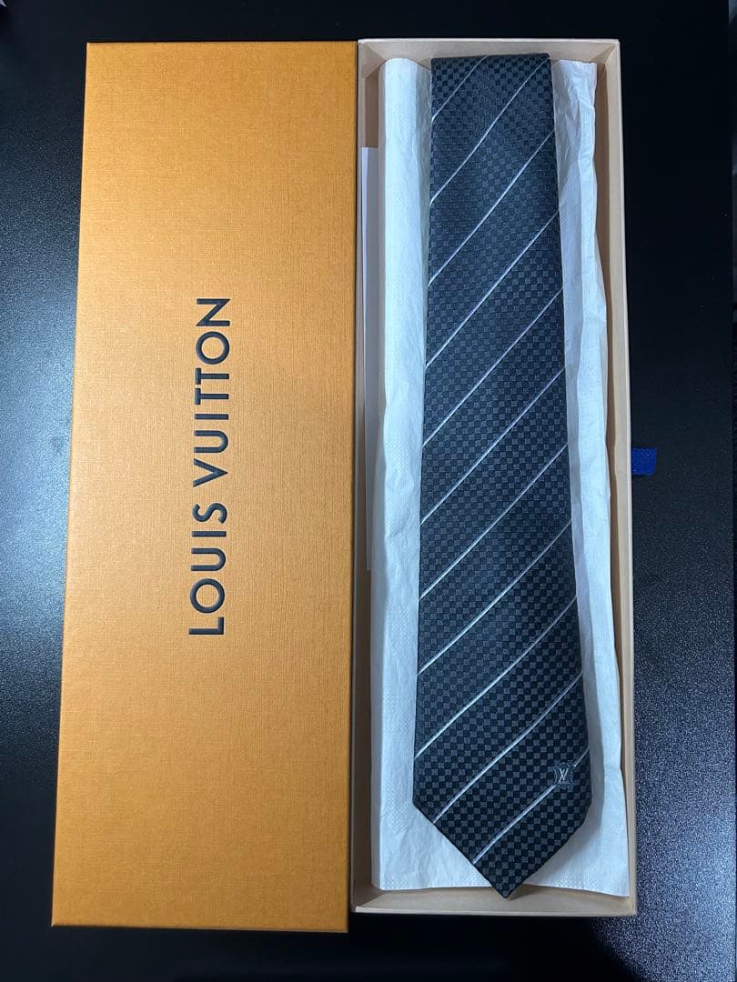 LOUIS VUITTON ルイヴィトン ネクタイ ダミエ レジメンタル