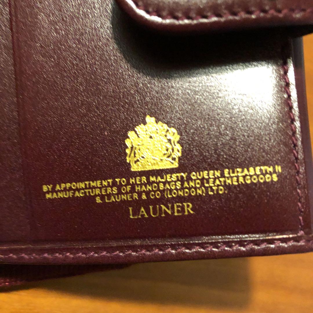 [未使用]英国王室御用達ＬAUNERの折り財布