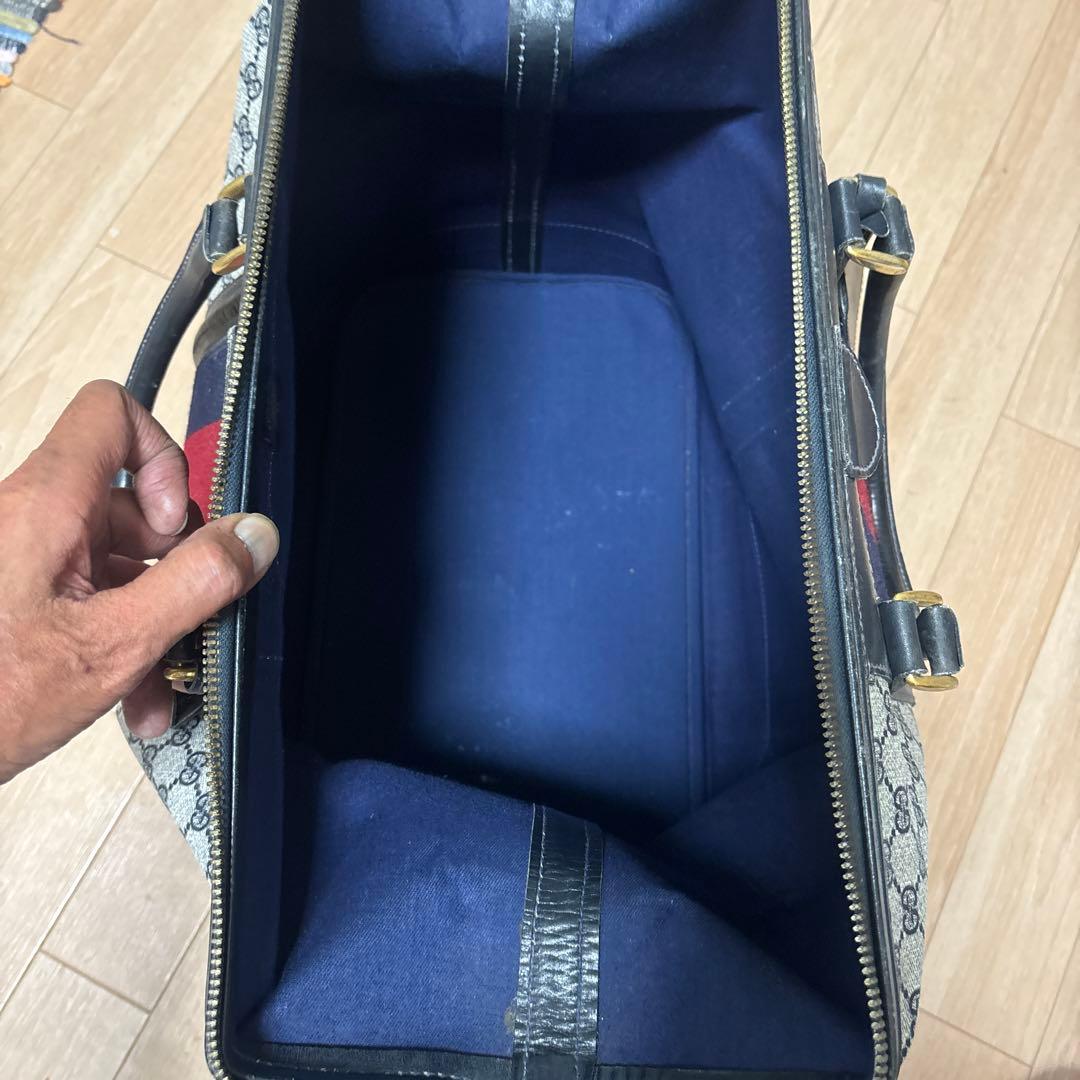 GUCCI ボストンバッグ GGパターン オールドGUCCI