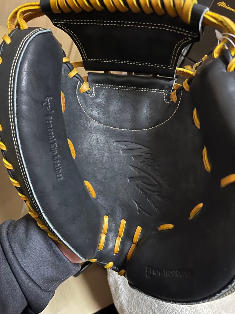 【限定皮革:格安良品】ミズノプロ　硬式　捕手用　キャッチャーミット　グラブ