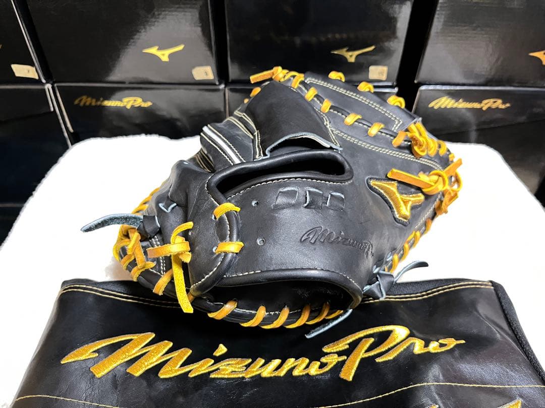 【限定皮革:格安良品】ミズノプロ　硬式　捕手用　キャッチャーミット　グラブ