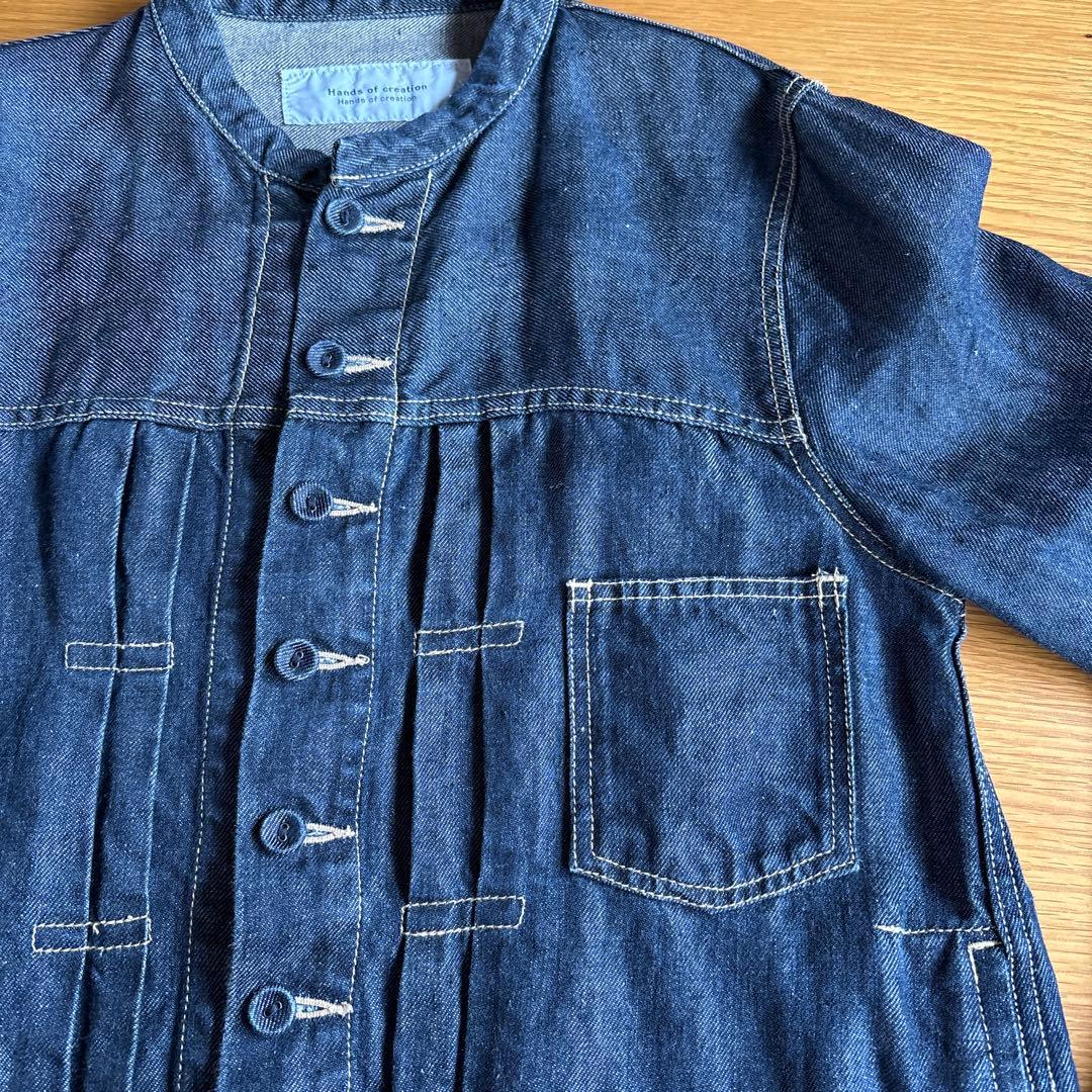 Hands of creation リネンデニムジャケット