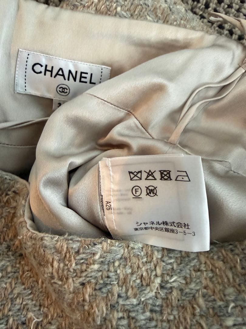 CHANEL スカート　34 ツィード