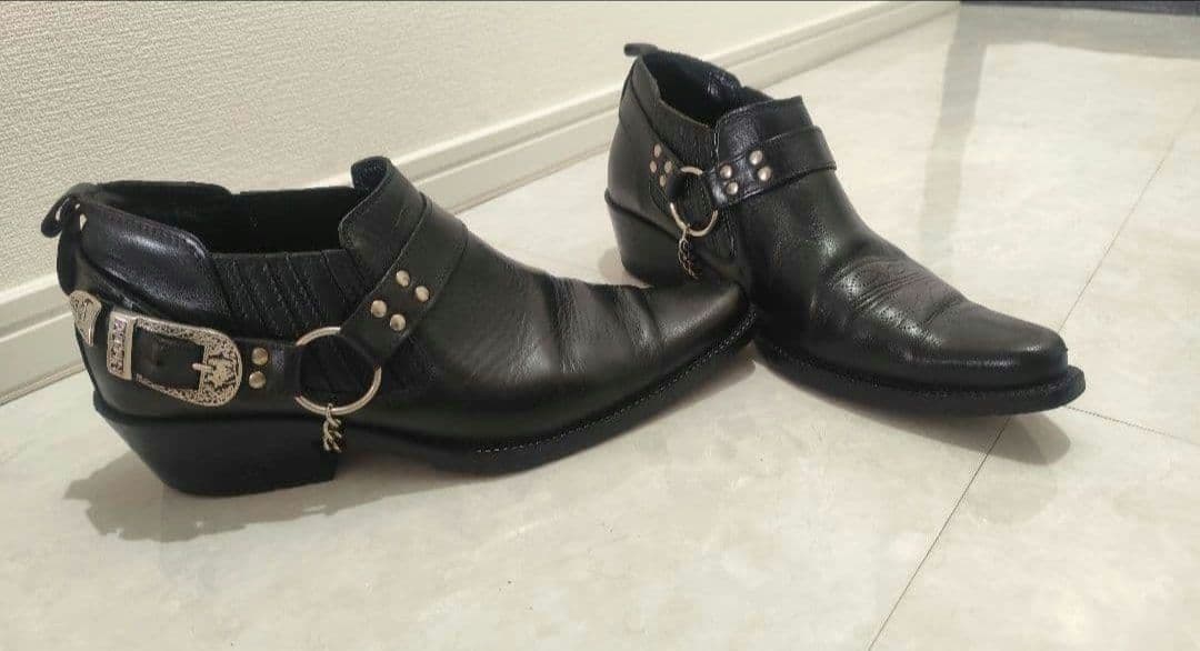 メンズ本革ウエスタンブーツ