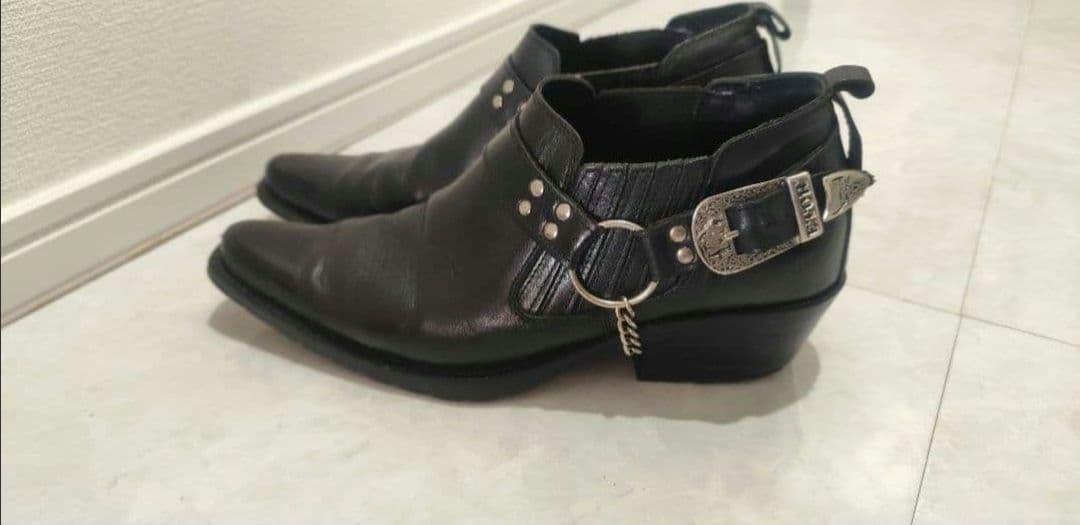 メンズ本革ウエスタンブーツ