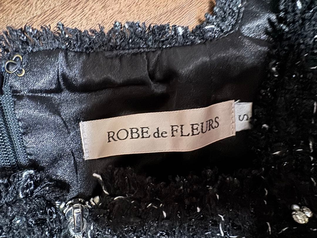 ローブドフルール　ツイードミニドレス