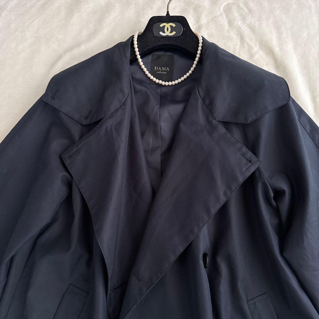 ハナ様　DAMA ダーマコレクション ネイビー 撥水 コート 紺
