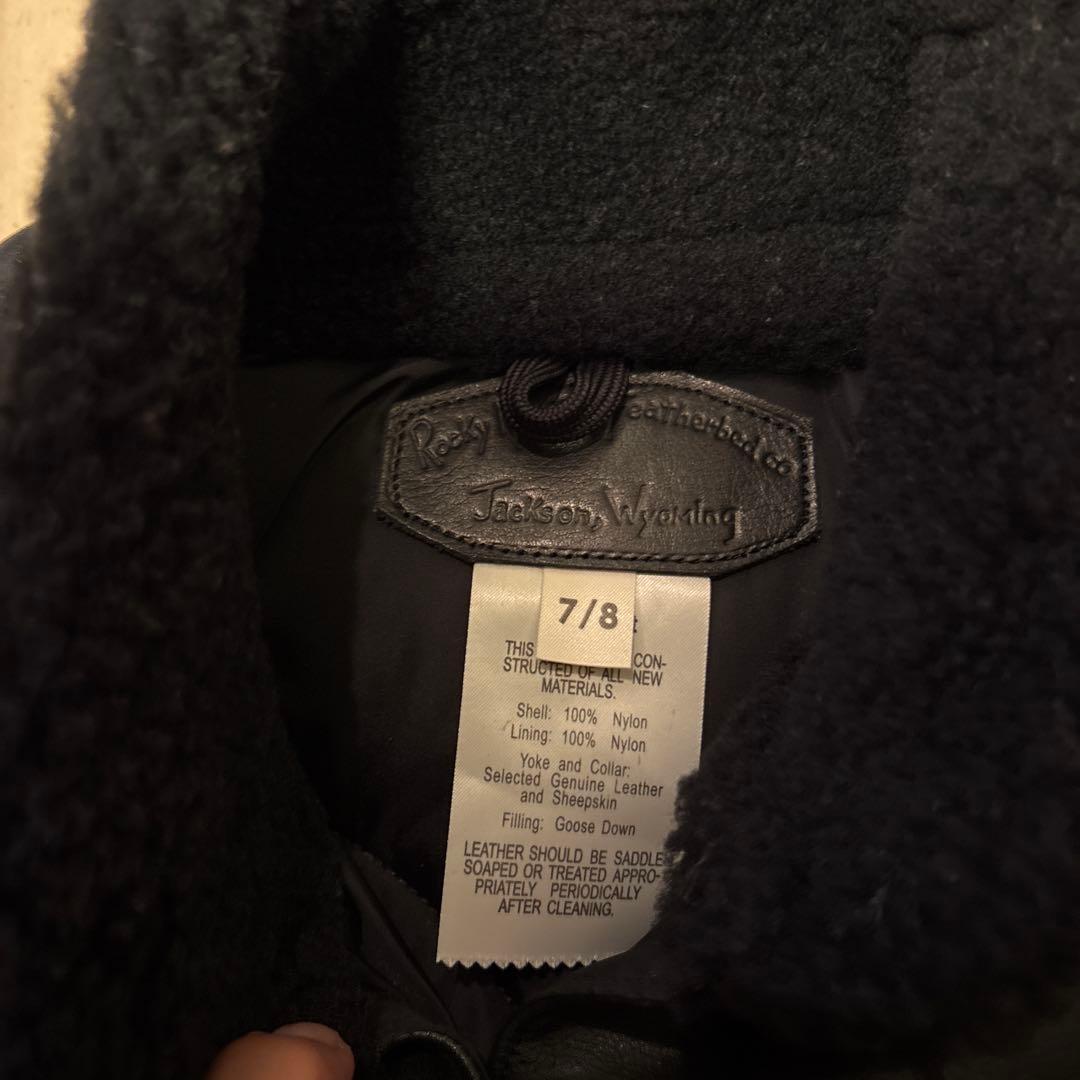 usedロッキーマウンテン☆ダウンベスト☆黒☆7／8☆日本製