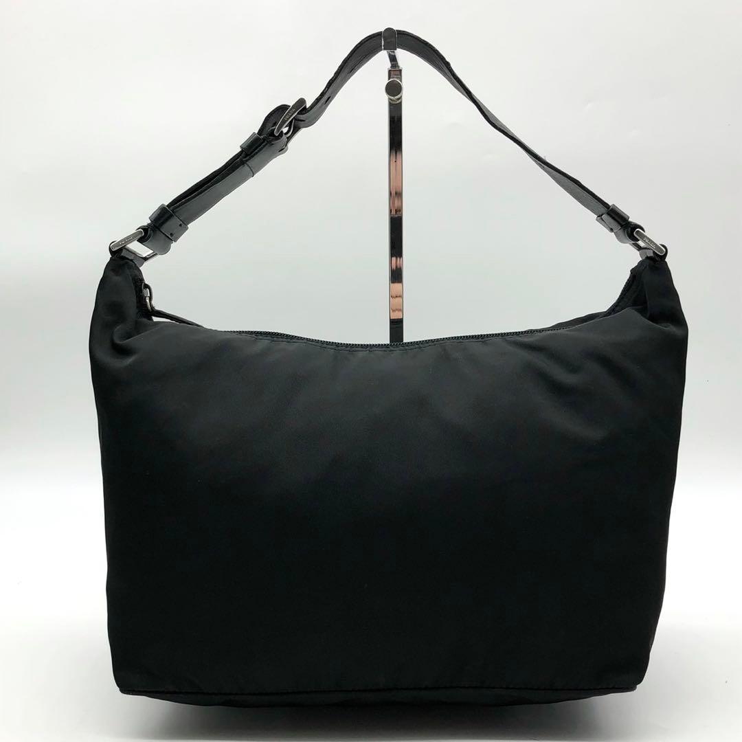 ✨美品✨プラダ ワンショルダーバッグ 三角ロゴ シルバー金具 ナイロン レザー