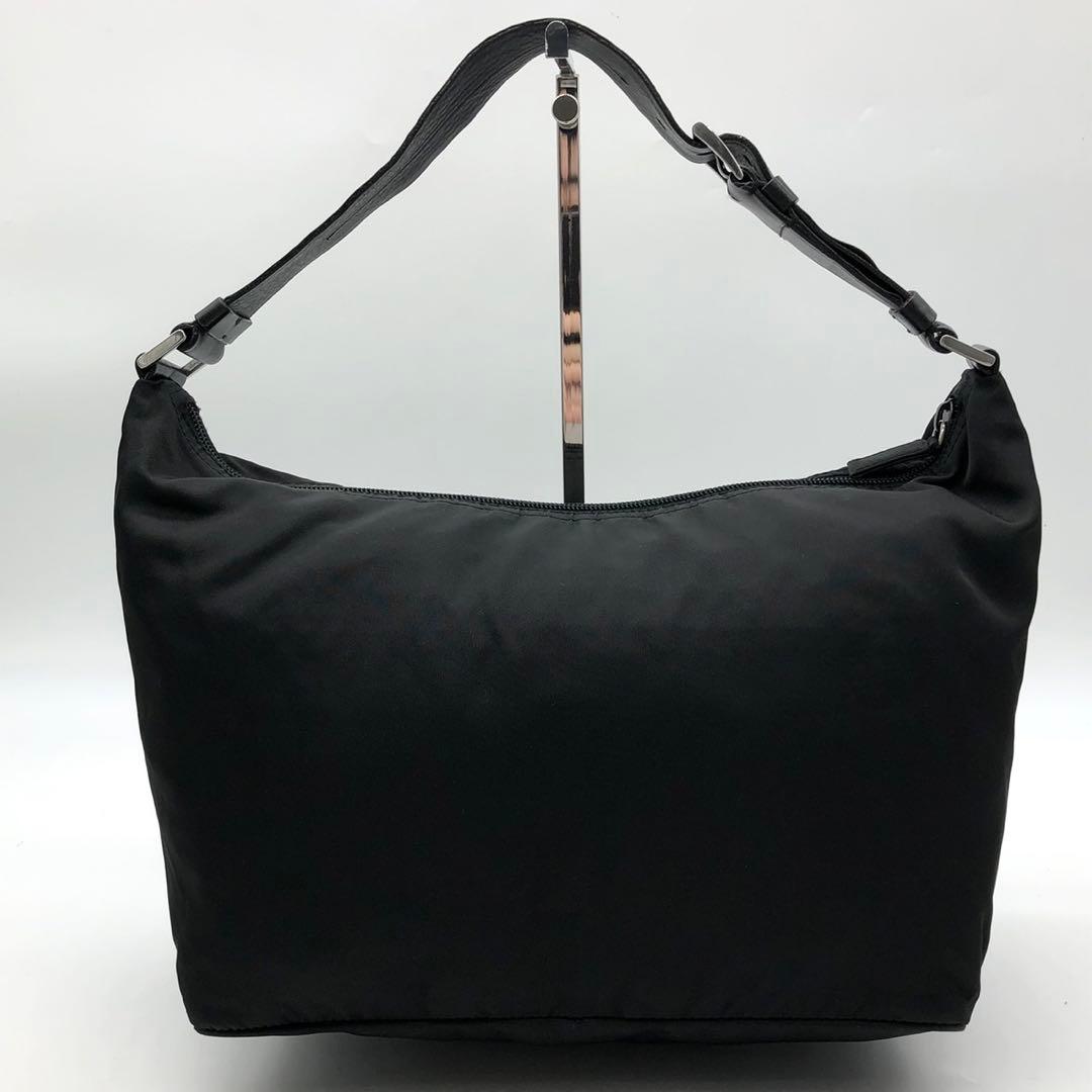 ✨美品✨プラダ ワンショルダーバッグ 三角ロゴ シルバー金具 ナイロン レザー