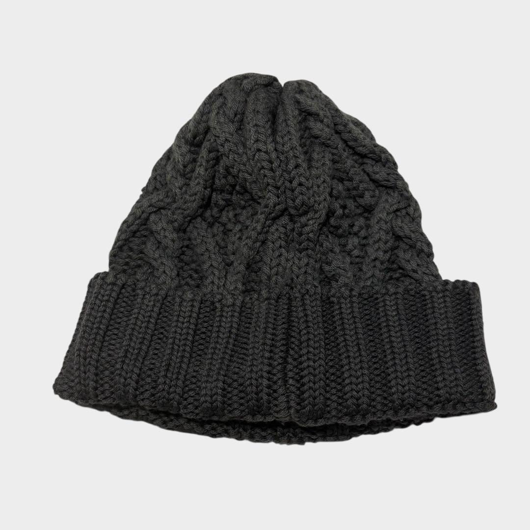 MONCLER ケーブル編み ニット帽 抜群の温かさ 国内代理店表記有