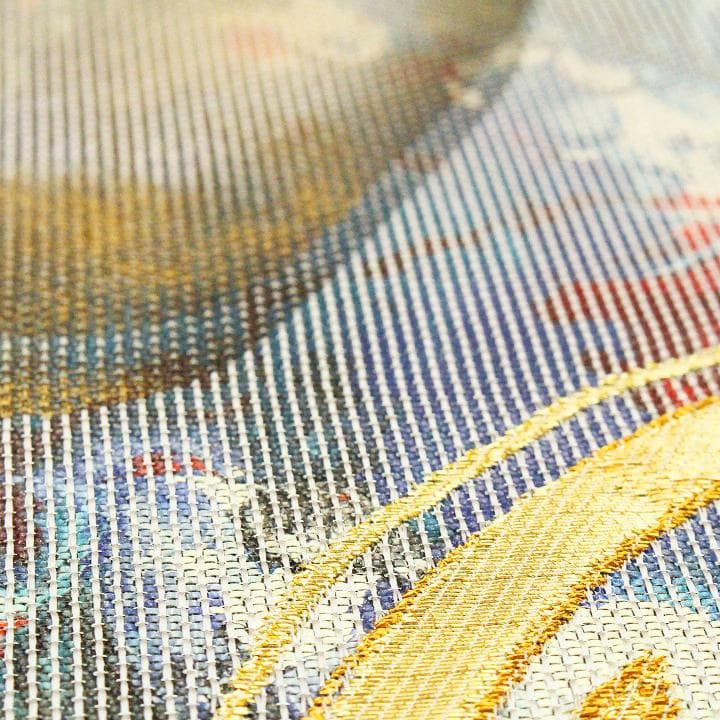 孤高の芸術家【北大路 魯山人】　　代表作【福之字文】　新品の【リバーシブル】袋帯