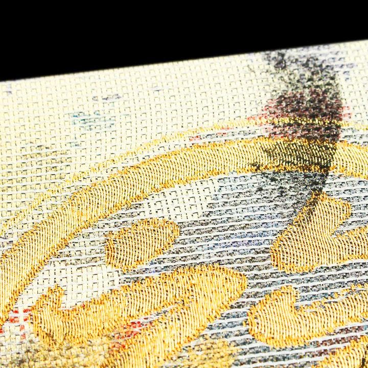 孤高の芸術家【北大路 魯山人】　　代表作【福之字文】　新品の【リバーシブル】袋帯