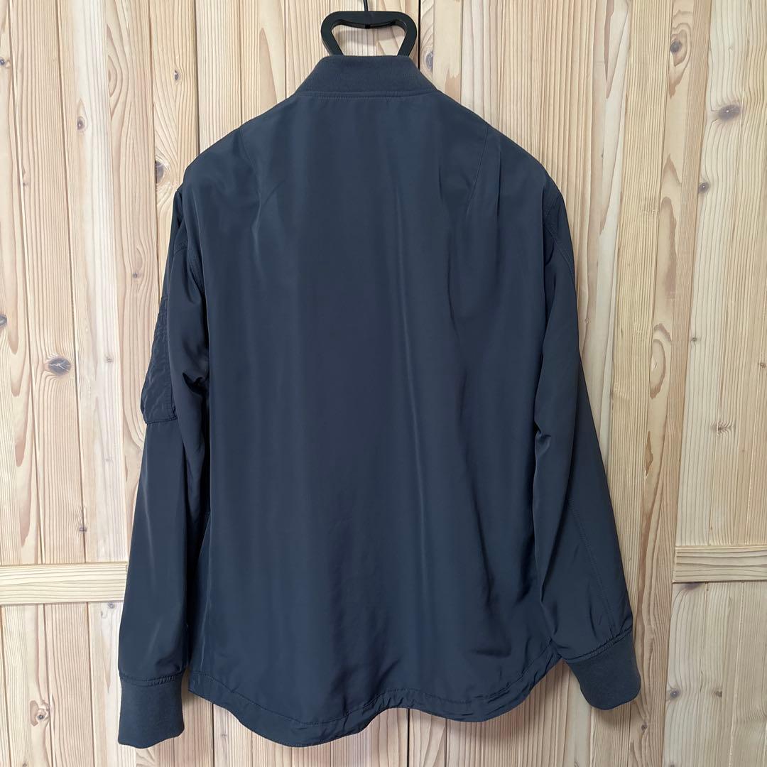 LACOSTE ライトグレー MA-1ジャケット XLサイズ