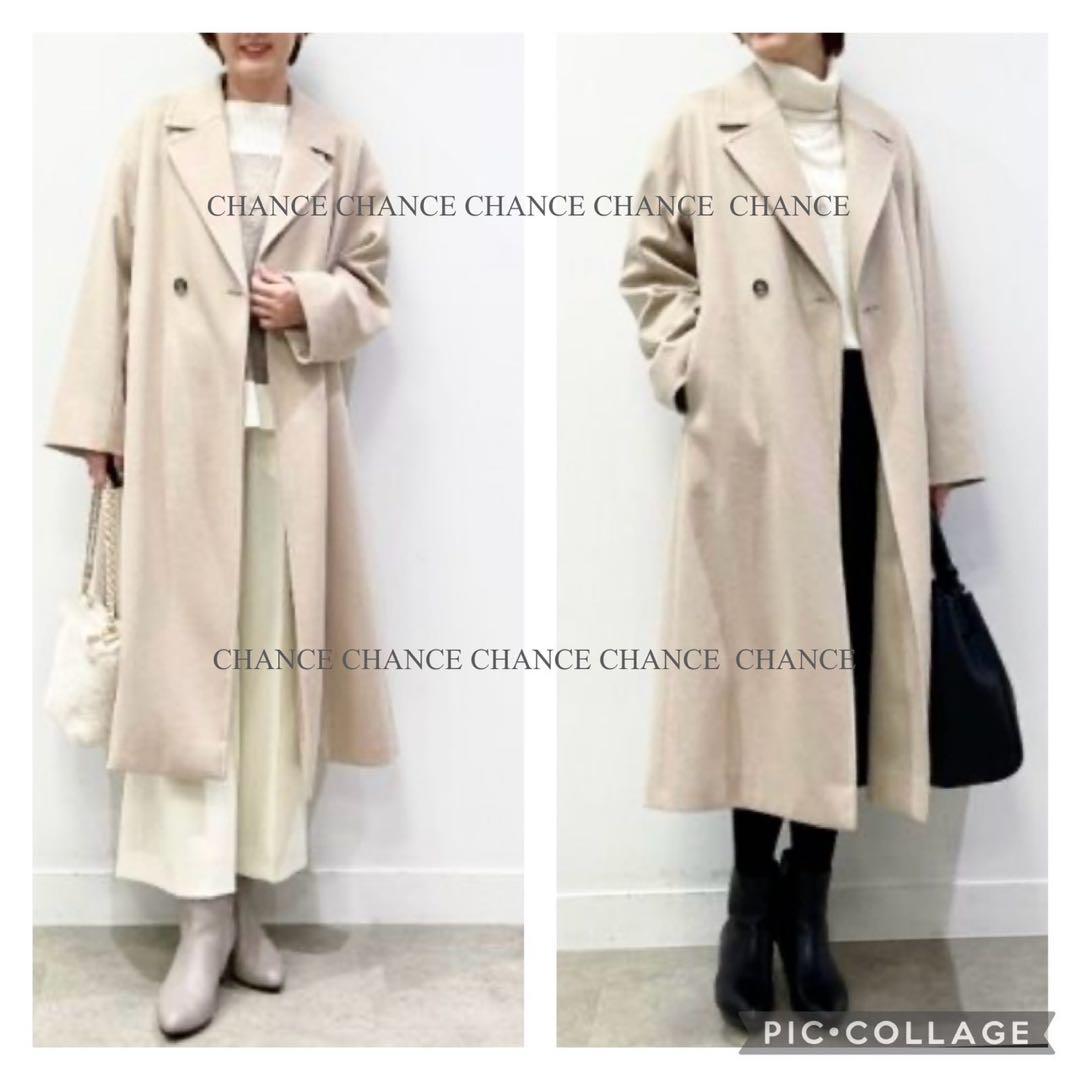 23AW 美品　リフレクト　ロングコート　カシミヤ混　チェスターコート　11