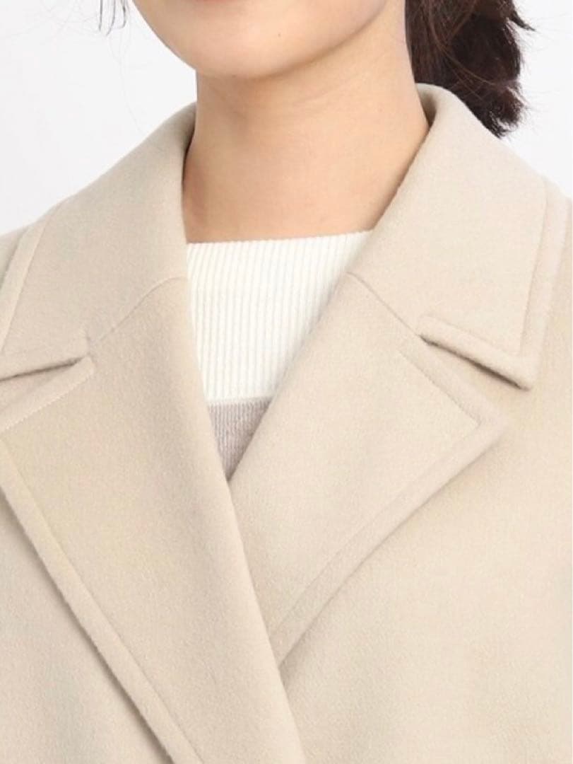 23AW 美品　リフレクト　ロングコート　カシミヤ混　チェスターコート　11