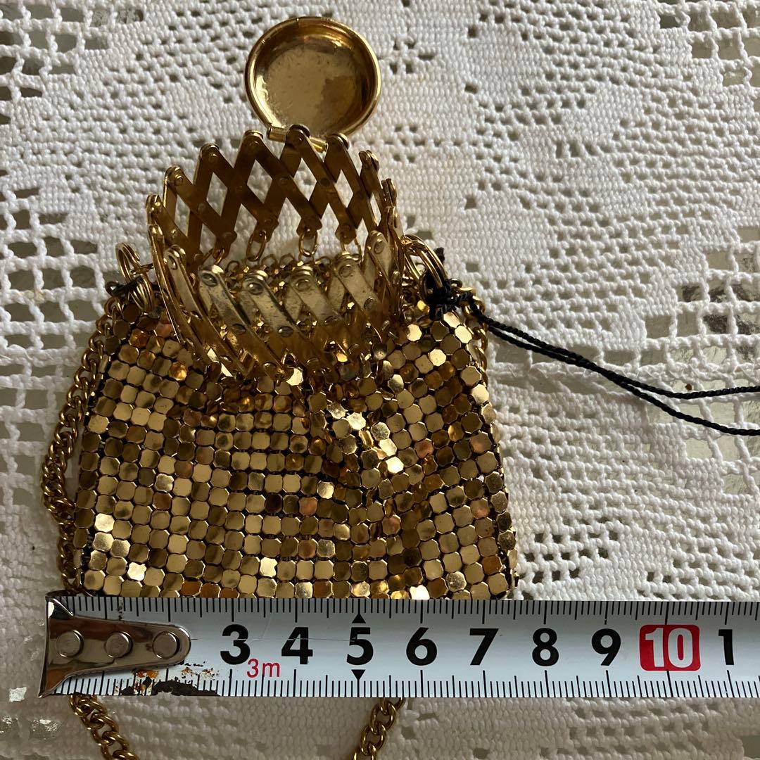 スパンコール　ゴールド メッシュデザイン ケース（ヴィンテージ）