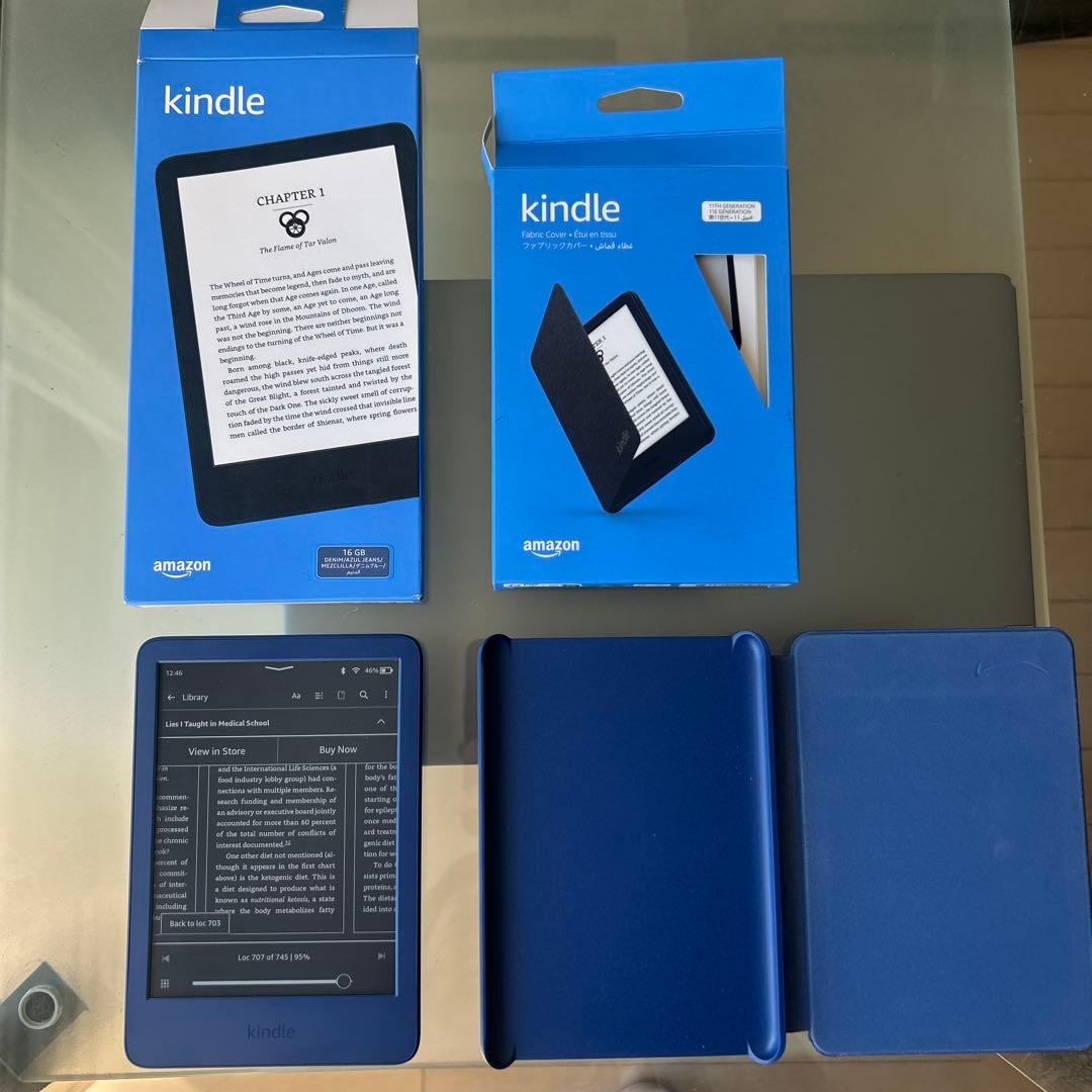 Amazon Kindle ！16GB＋専用カバー！