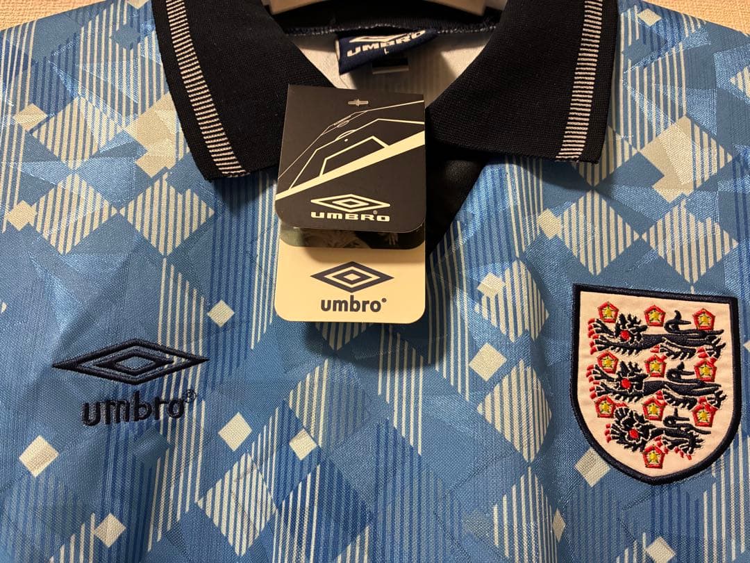 【新品】アンブロ イングランド代表 ユニフォーム 90-92 3rd 半袖 L