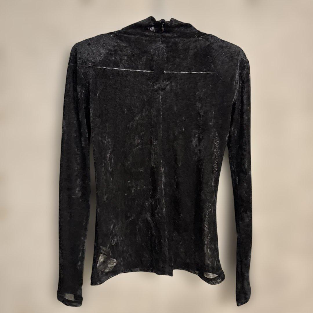 PRANK PROJECT シアー ベロアメッシュタートルネック