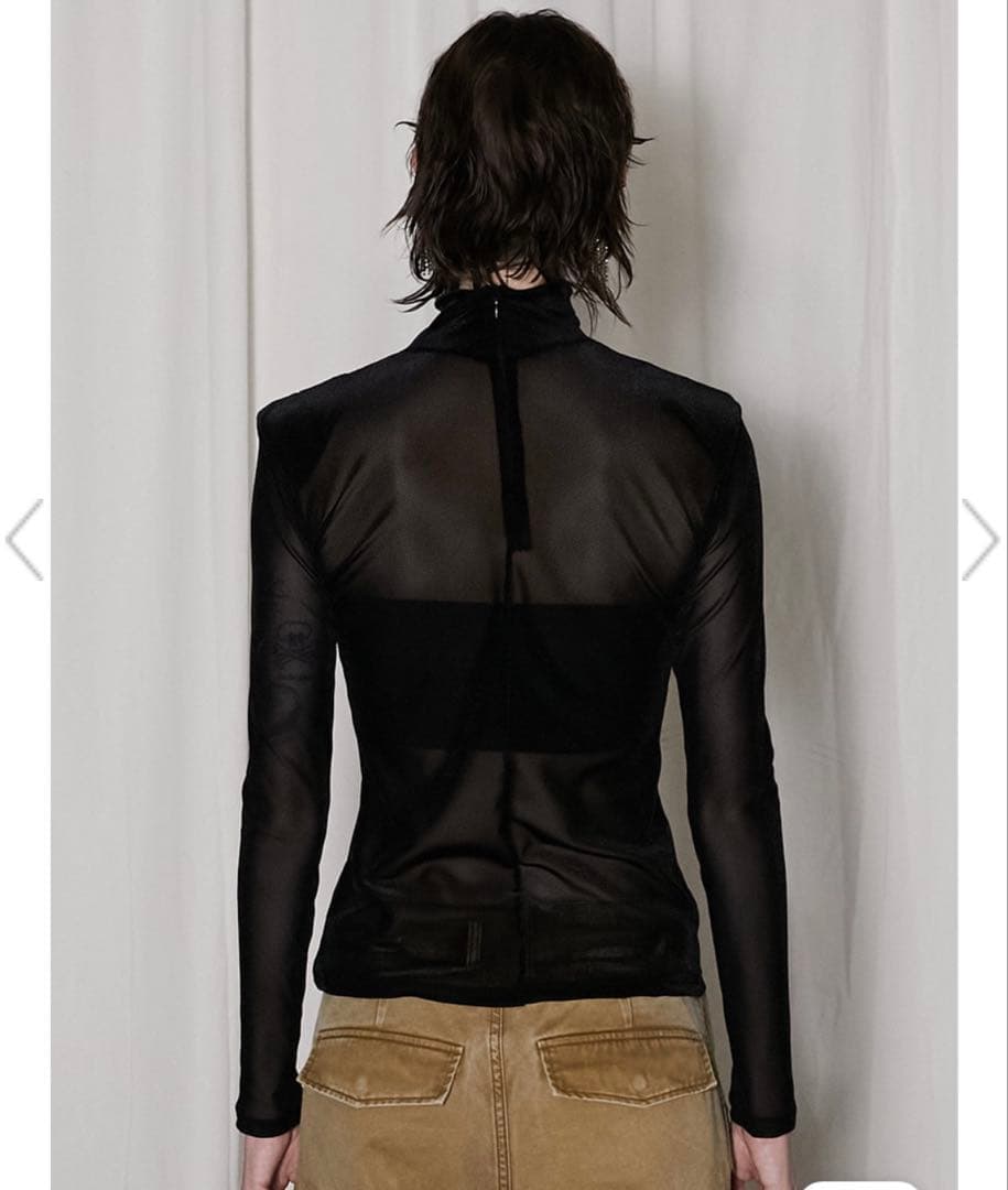 PRANK PROJECT シアー ベロアメッシュタートルネック