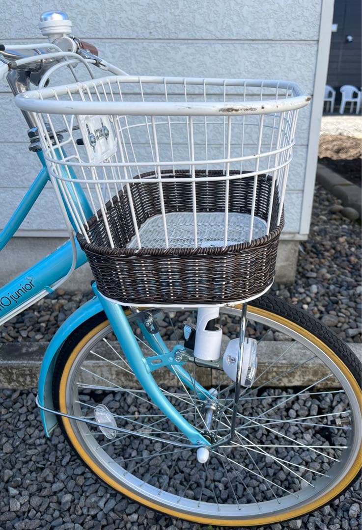 自転車22インチ　女の子自転車　水色