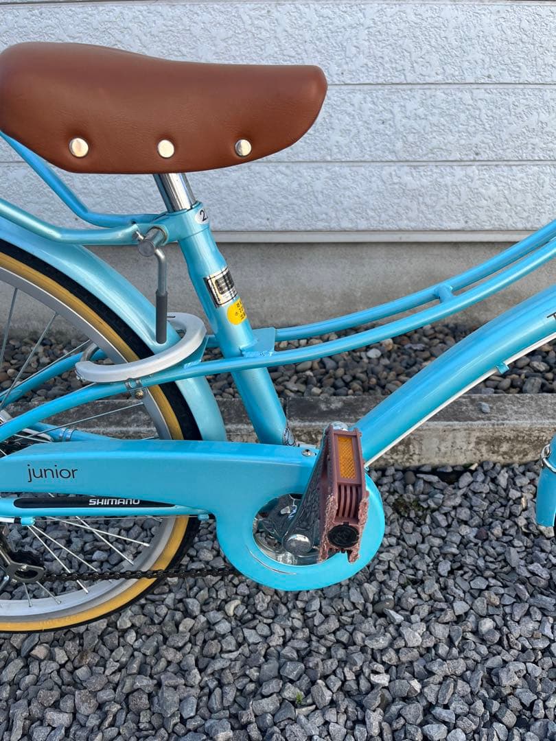 自転車22インチ　女の子自転車　水色