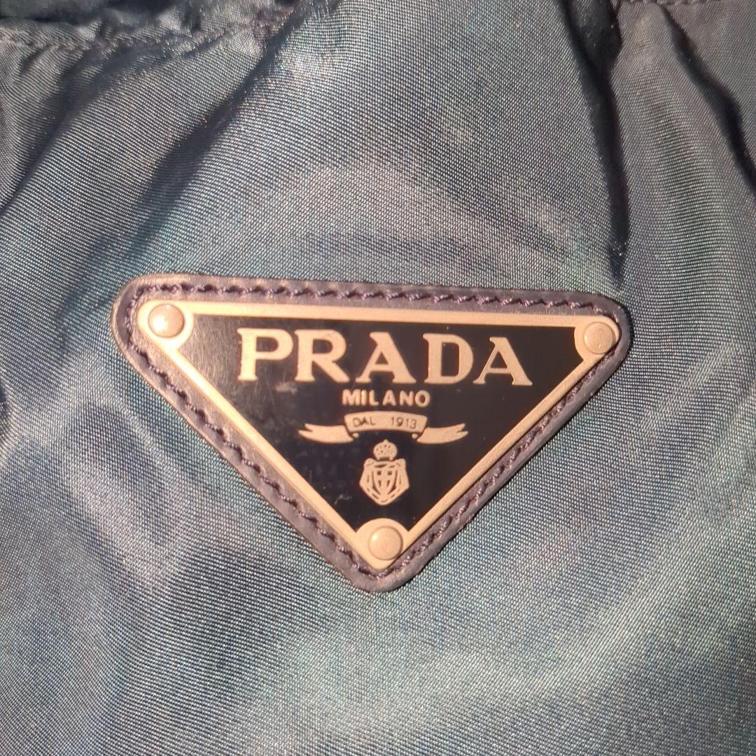 PRADA ボストンバッグ 2way ネイビー 三角ロゴ テスートナイロン