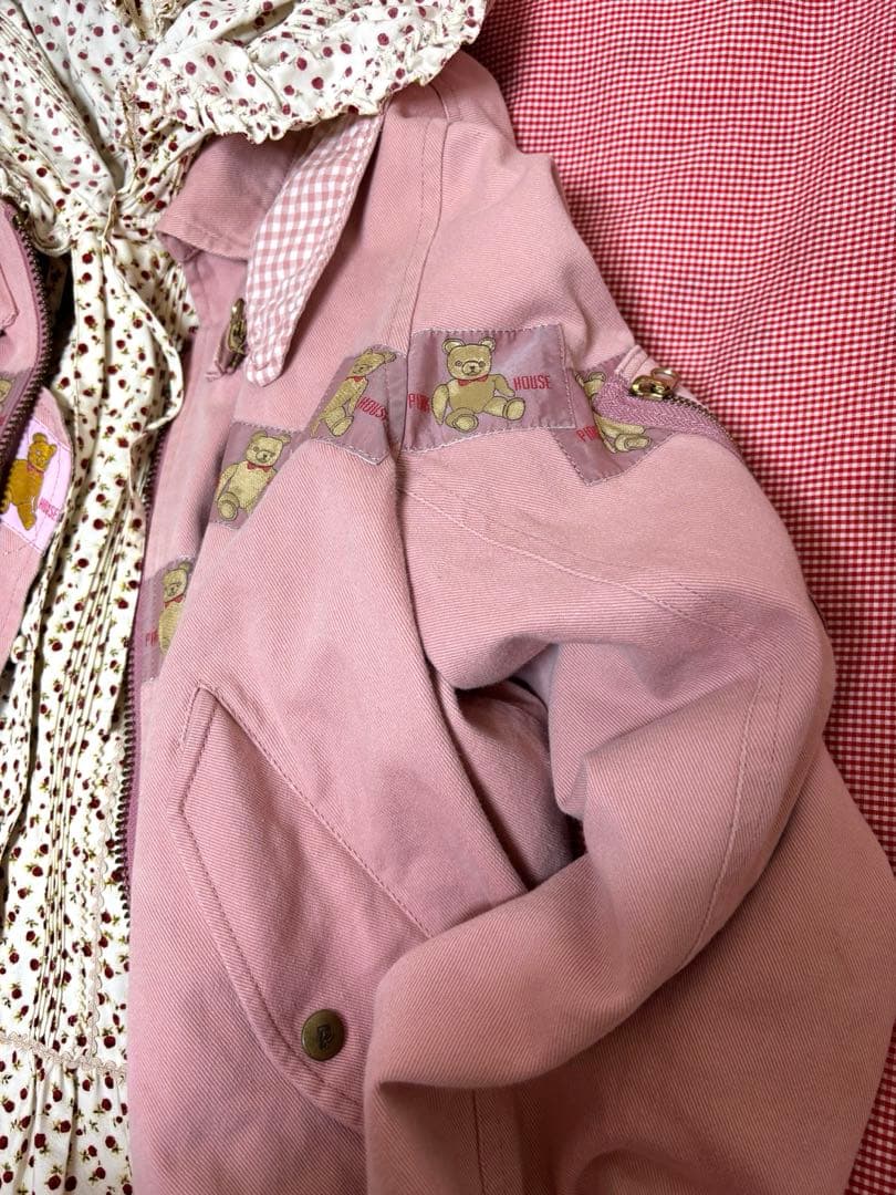 ピンクハウス 金子さん作 ギョロ目くま フード付きブルゾン