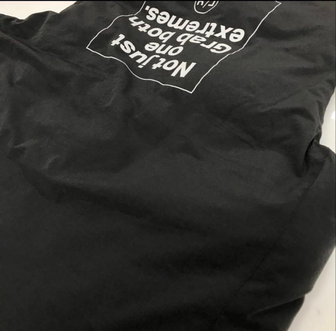 極美品　RUFFLOG ダウンベスト　グレーx白　XL