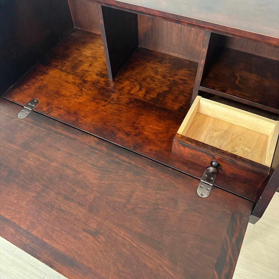 和光 ライティングビューロー デスク 学習机 書斎机 勉強机 樺材 ※i4※