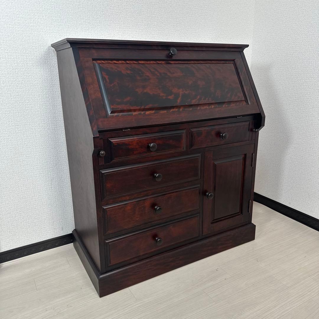 和光 ライティングビューロー デスク 学習机 書斎机 勉強机 樺材 ※i4※