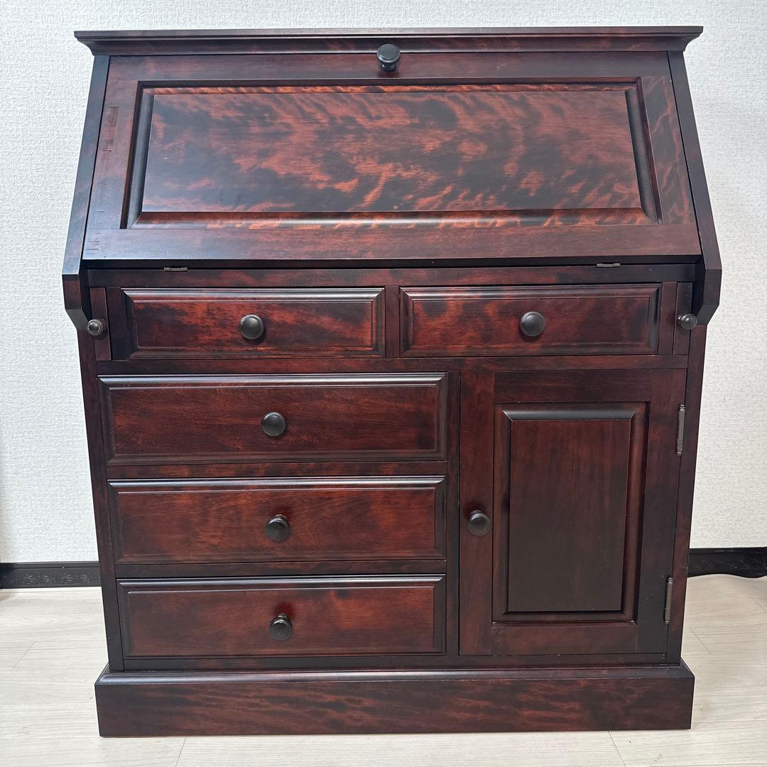 和光 ライティングビューロー デスク 学習机 書斎机 勉強机 樺材 ※i4※