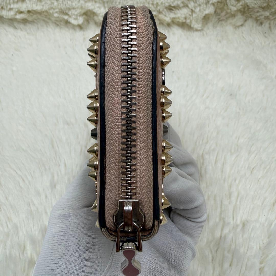 ✨美品✨ クリスチャンルブタン 長財布 パネトーネ レザー ピンクベージュ