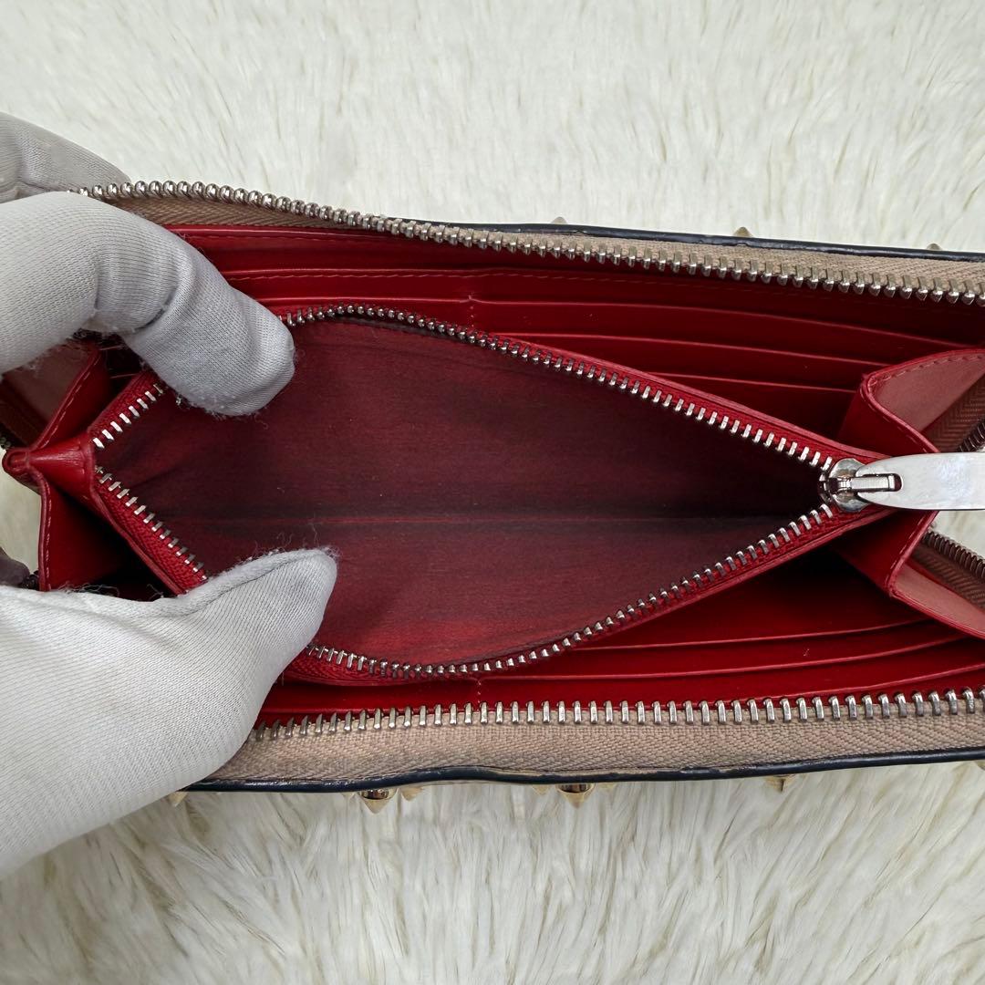 ✨美品✨ クリスチャンルブタン 長財布 パネトーネ レザー ピンクベージュ