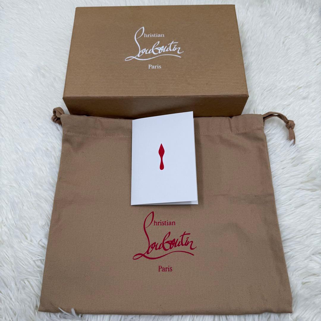 ✨美品✨ クリスチャンルブタン 長財布 パネトーネ レザー ピンクベージュ