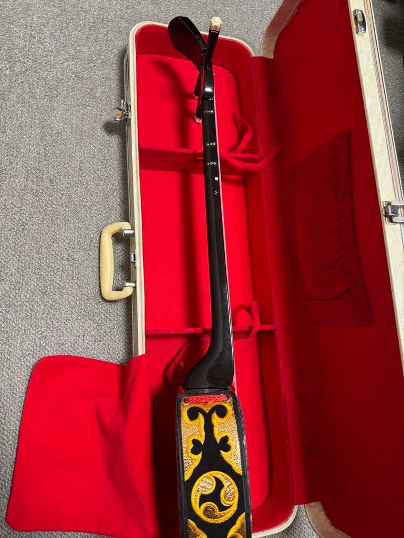 三線 人工皮 バチ 竹ウマ ハードケースセット