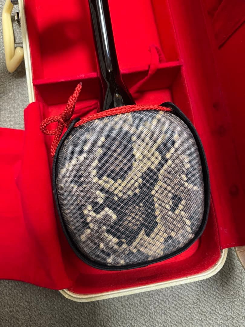 三線 人工皮 バチ 竹ウマ ハードケースセット