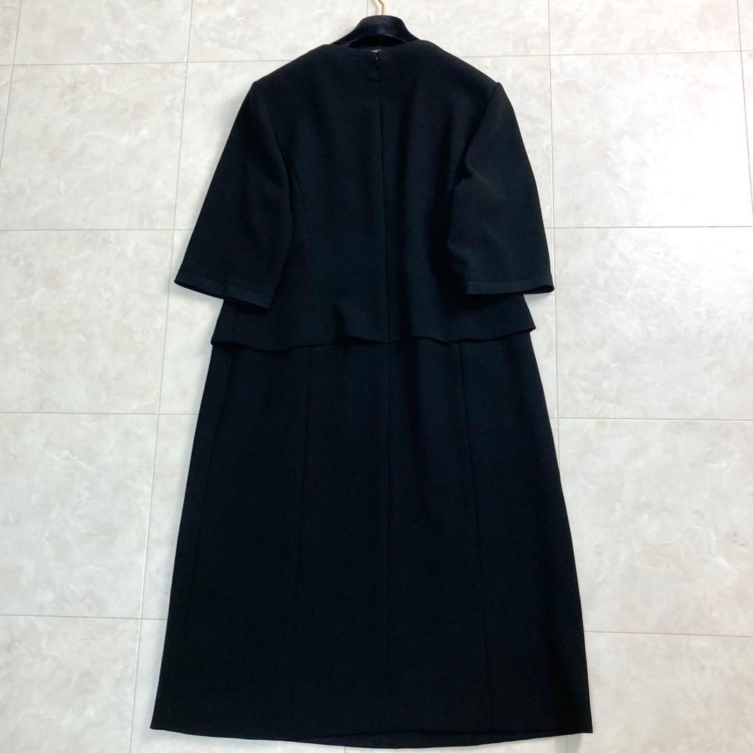 美品✨大きいサイズ15号 Chloe ブラックフォーマル ワンピース 高級礼服