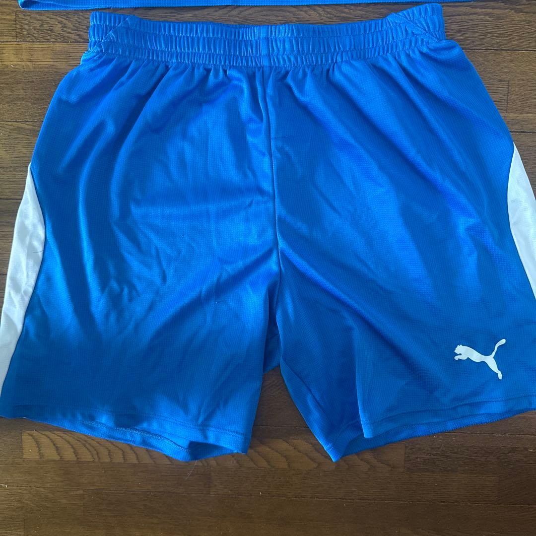 飯塚高校ユニ青 サッカー半袖上下セット