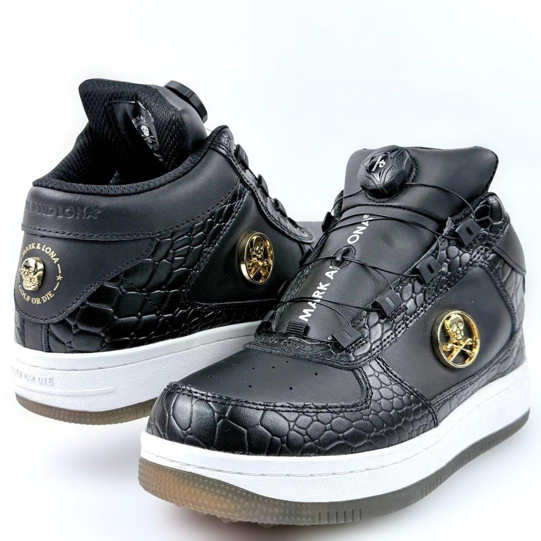 マークアンドロナ MARK & LONA ゴルフシューズ クロコダイル
