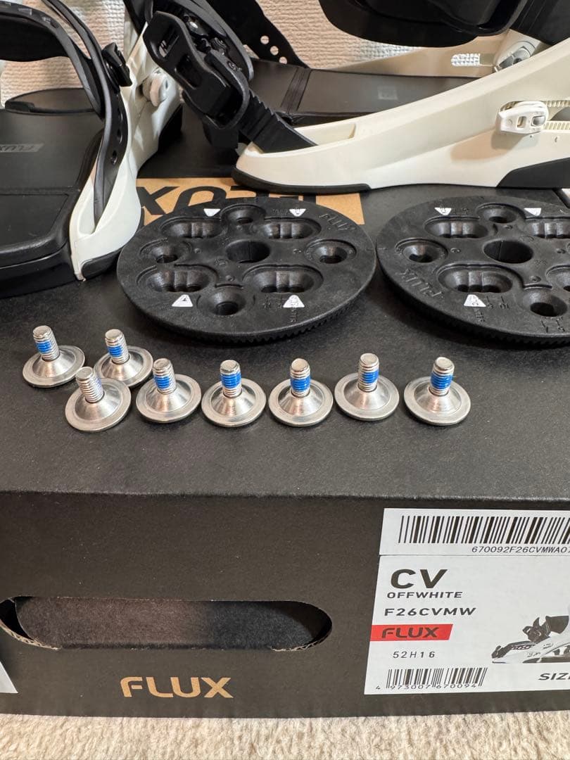 FLUX フラックス CV ビンディング Mサイズ オフホワイト