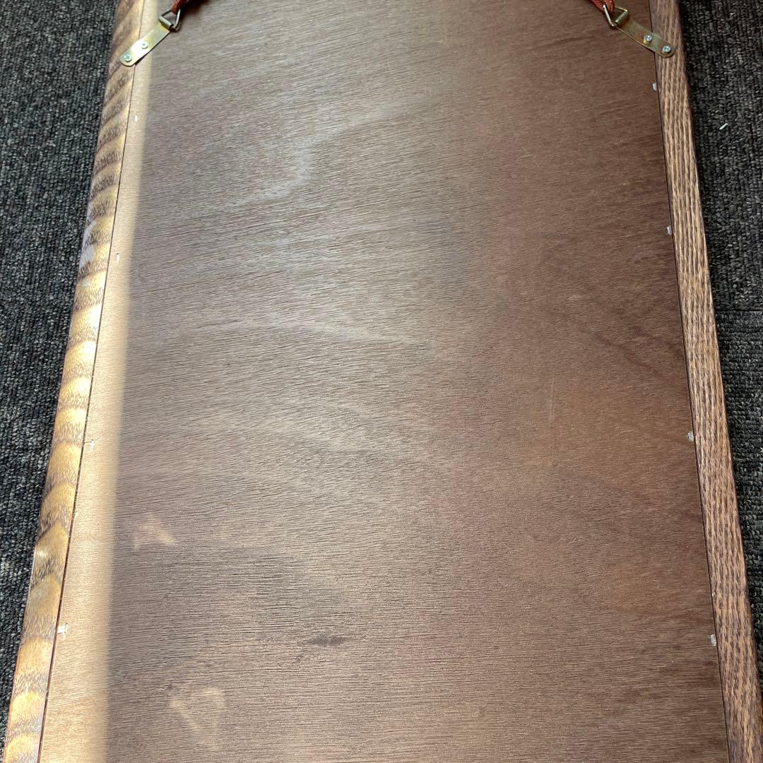 アンティーク 木製 八角形ミラー