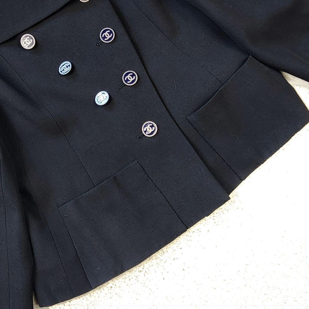 貴重✨CHANEL ココマーク ダブル リトル ブラック ジャケット ランウェイ