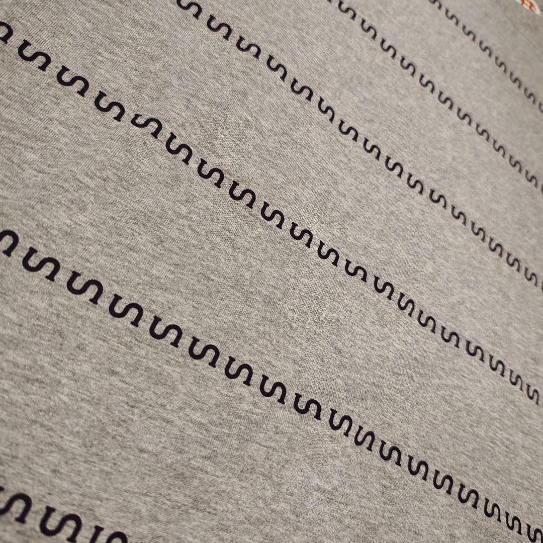 【新品】SEE SEE SUPER BIG ROUND BORDER TEE 灰