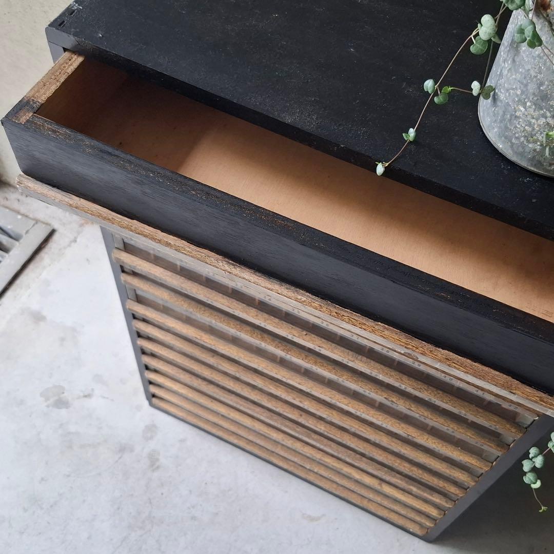 店舗什器 ディスプレイ ミシン糸ケース ガラスケース アンティーク ヴィンテージ